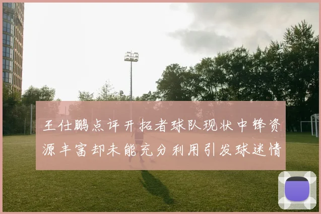王仕鹏点评开拓者球队现状中锋资源丰富却未能充分利用引发球迷情感交织